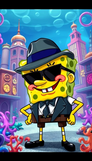 Gangster Spongebob Wallpaper
