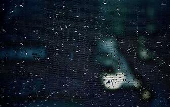 Water Drops On A Mesh Wallpaper Photography