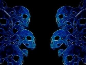 Pics Photos Neon Skulls Background Wallpaper