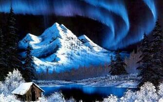 Mountains Bob Ross Wallpaper