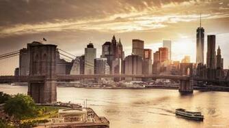 New York City Skyline Wallpaper HD Image High Resolution