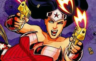 Pistols Fire Wonder Woman Comic Books Wallpaper Photos Pictures
