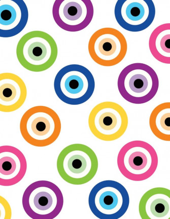 Amazon Rainbow Evil Eyes Preppy Stuff Note Book Blank