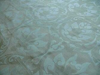 Scalamandre Fu Xian Floral Silk Damask Aqua Bty
