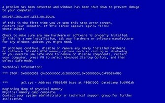 Error Blue Wallpaper Screen Of Death Windows