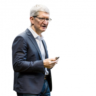 Tim Cook And iPhone Png Wallpaper
