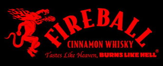 Fireball Whiskey Logo Slab Of Ribs Fries