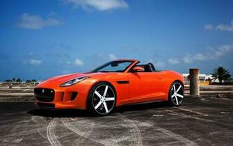 Jaguar F Type Orange Wallpaper Ibackgroundwallpaper