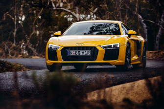 Audi R8 V10 Yellow Supercar 4k Ultra HD Wallpaper Drive