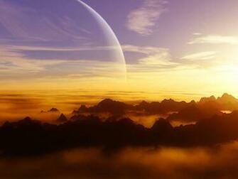 Wallpaper Alien Sunset