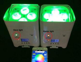 Colorful Background Up 6x18w In Led Battery Wireless Dmx Par