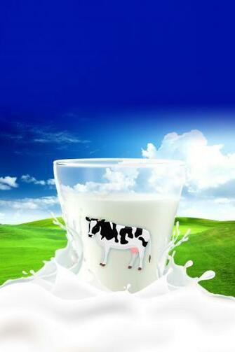Creative Milk Poster Background Design