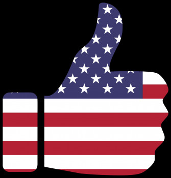 American Flag Thumbs Up Wallpaper