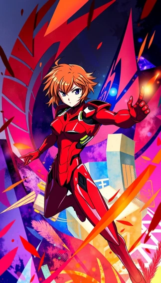 Asuka Langley Soryu Phone Wallpaper