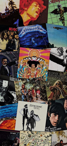 Essential Rock Album Wallpaper Cover Collage