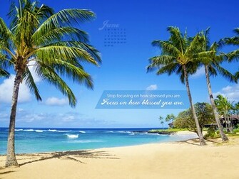June Blessed Desktop Calendar Monthly Calendars Wallpaper