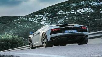 Lamborghini Aventador S Rear HD Wallpaper