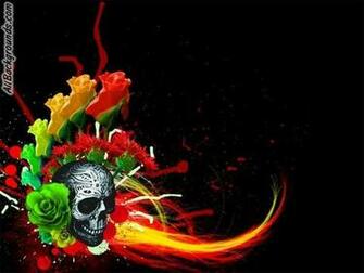 Tribal Skull Background Myspace