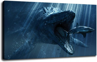 Amazon Mosasaurus Shark Large Poster Art Print S Prints