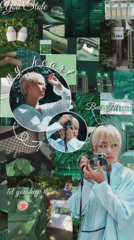 Green Taehyung Wallpaper Kim Kpop