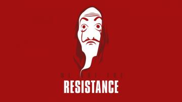 Money Heist Dali Mask Minimalist 8k Wallpaper