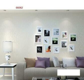 Modern Leaf Flocking Wallpaper Roll