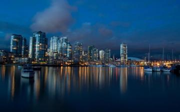 HD Wallpaper Panama City Cityscape Harbor Dusk