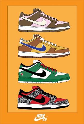 Nike Sb Poster On Cool Wallpaper Sneakers