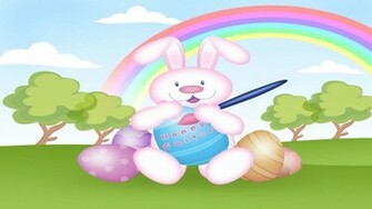 HD Bunnies And Easter Wallpaper Desktop Background Funmole