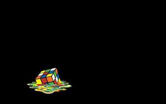 Rubik Cube Schmelzen Vektor Hintergrundbilder