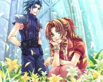 Zack Aerith Wallpaper HD Desktopinhq