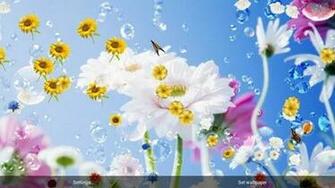 Flowers Live Wallpaper With Bubble Game For You