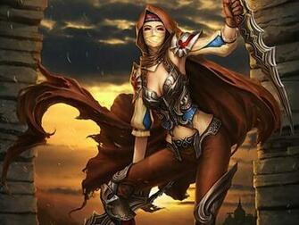 Labels Fantasy Girl Warrior HD