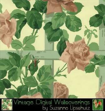 Reproductions Suzanne Lipschutz Vintage Digital Reproduction Wallpaper