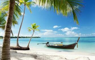 Tropical Wallpaper Paradise Sunshine Beach Coast Sea Sky