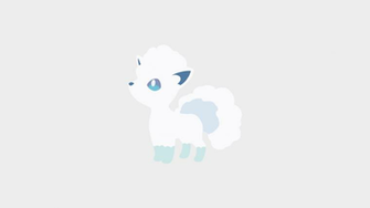 Minimalistic Wallpaper Alolan Vulpix By
