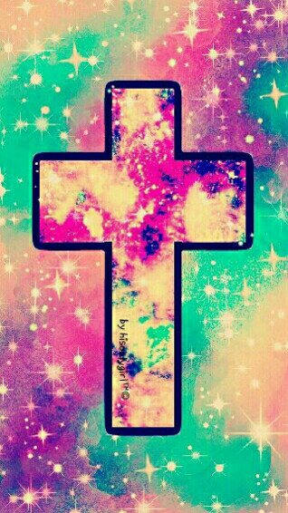 Vintage Sparkle Cross Galaxy Wallpaper I Created For The App
