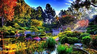 Japan Digital Waterfall HD Wallpaper
