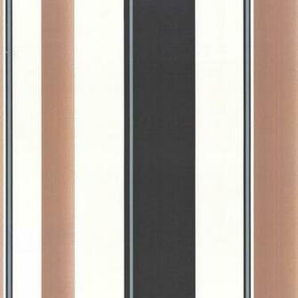 Erismann Poppy Striped Wallpaper Latte Beige Cream Black