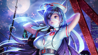 Anime Nurse Girl Bandage 4k Rare Gallery HD Wallpaper