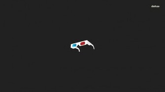 3d Glasses Wallpaper Minimalistic