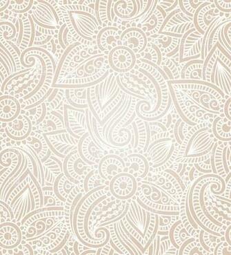 Seamless Mehndi Ethnic Background Vector Image Of Background