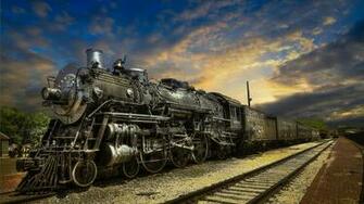 Fantastic Santa Fe Steam Train HDr Wallpaper