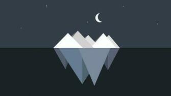 Iceberg Minimalist Desktop Laptop HD Wallpaper