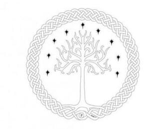 Yggdrisil Tree Of Gondor Lines By Thedarknesswithinme9