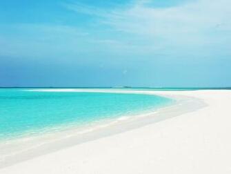 Maldives White Beach Wallpaper