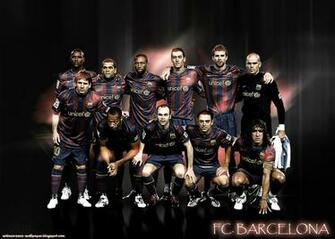 Wallpaper Awesome New Barcelona Football Club Squad
