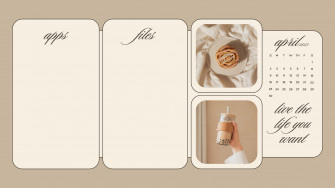 Custom Desktop Organizer Wallpaper Templates