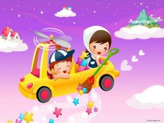 Cartoon Children Wallpaper