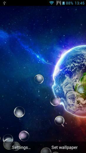 Die Gratis Sterrestelsel Van Aarde HD Live Wallpaper